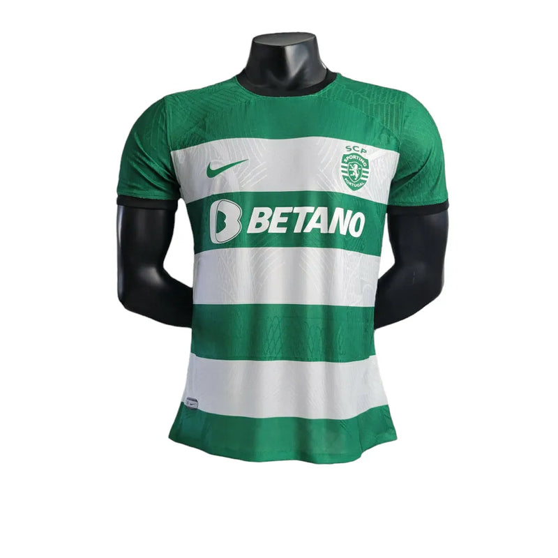 Camisa Sporting Lisboa I 23/24 - Jogador Nike Masculina - Verde com detalhes em branco