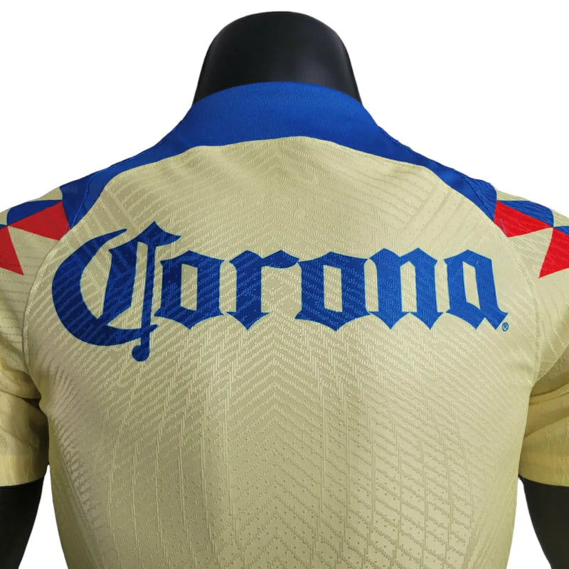 Camisa América do México I 23/24 - Jogador Nike Masculina - Amarela com detalhes em azul e vermelho