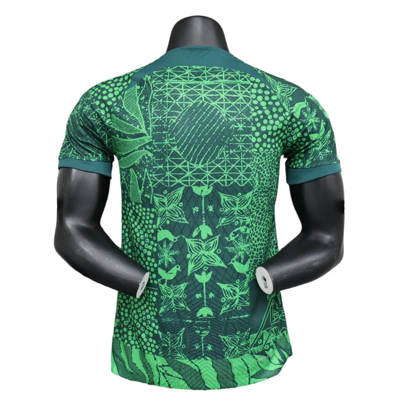 Camisa Nigéria I 23/24 - Jogador Nike Masculina - Verde com detalhes em branco