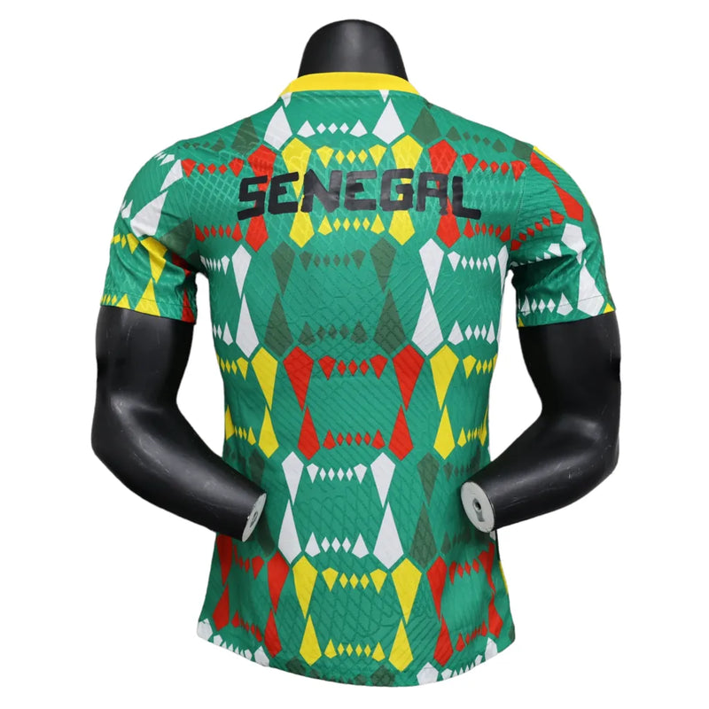 Camisa Seleção do Senegal II 23/24- Jogador Puma Masculina - Verde com detalhes em branco e vermelho e amarelo