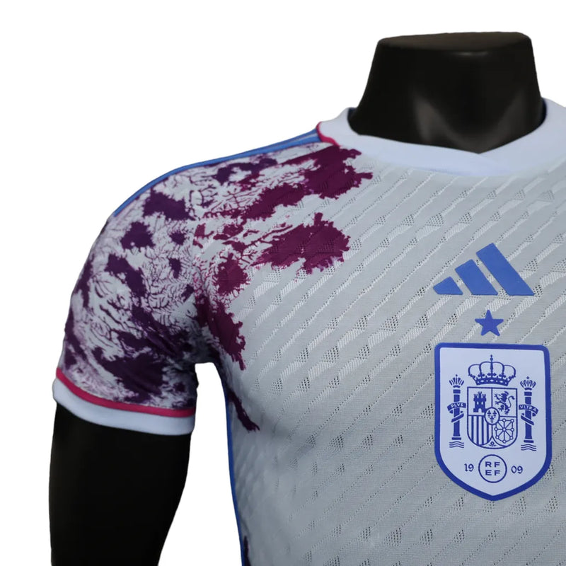 Camisa Seleção da Inglaterra Edição Especial 23/24 - Jogador Adidas Masculina - Branca com detalhes em roxo e azul