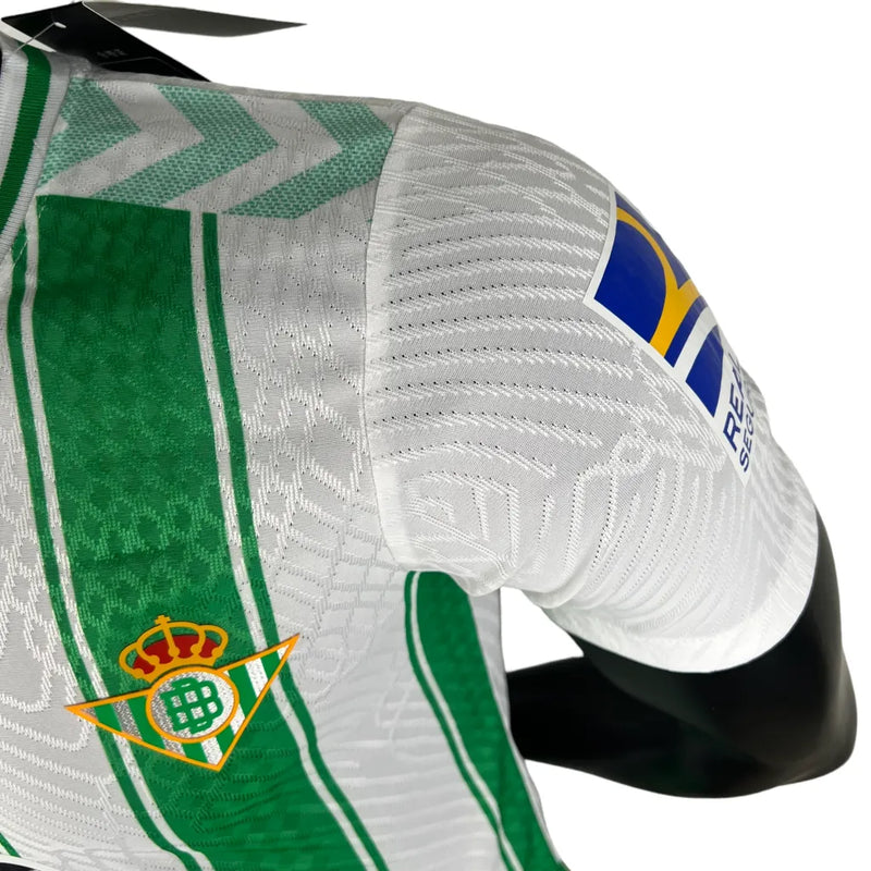 Camisa Real Betis I 23/24 - Jogador Hummel Masculina - Verde com detalhes em branco