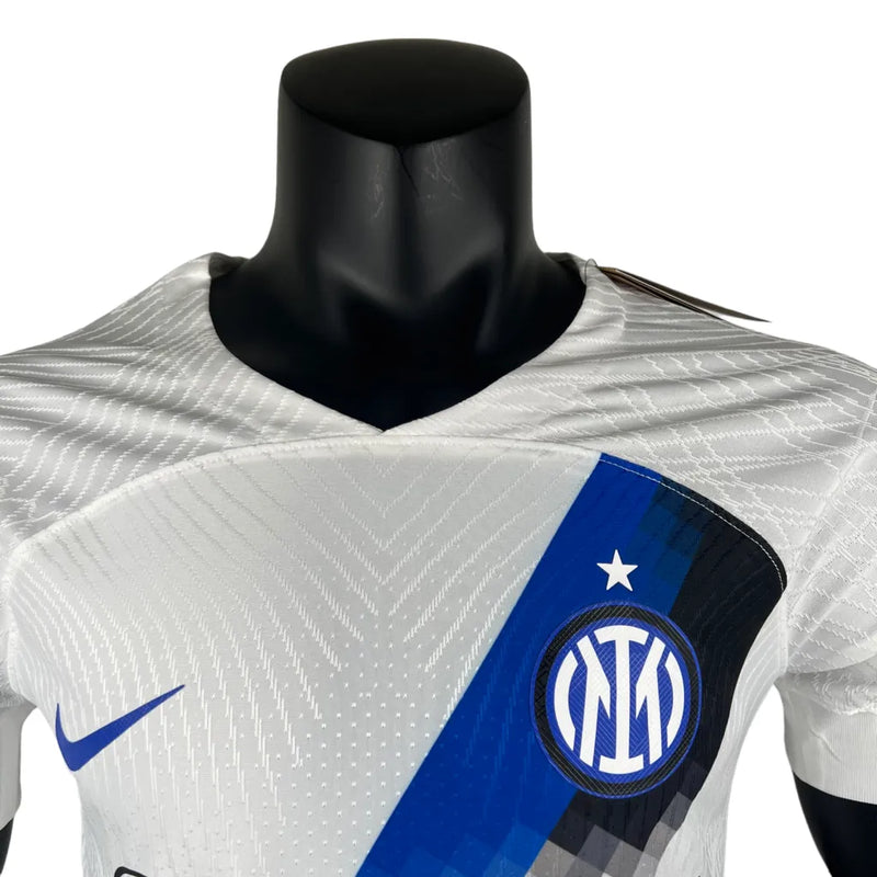 Camisa Inter de Milão II 23/24 - Jogador Nike Masculina - Branca com detalhes em azul e preto