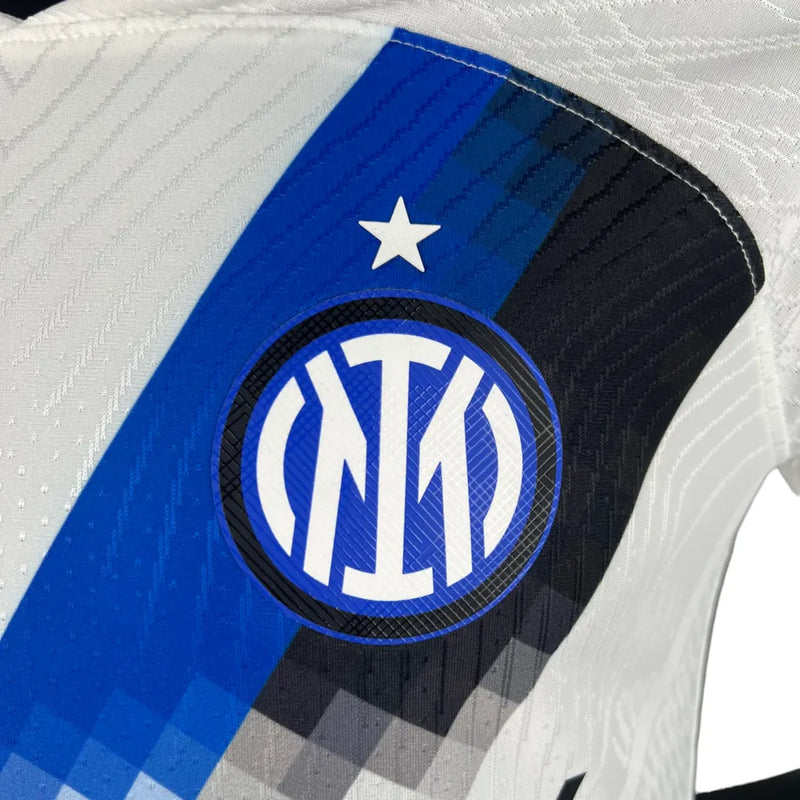 Camisa Inter de Milão II 23/24 - Jogador Nike Masculina - Branca com detalhes em azul e preto