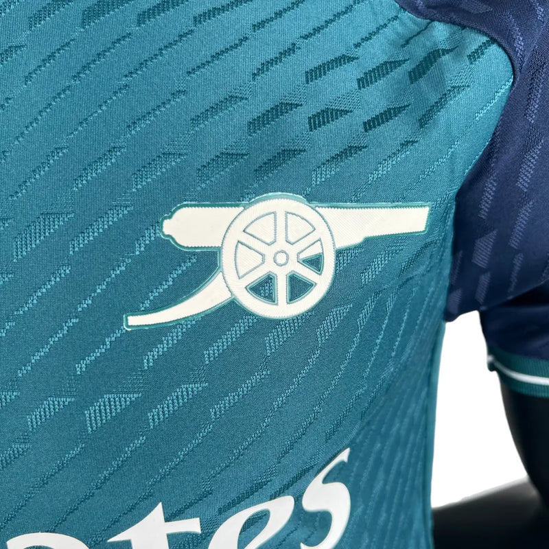 Camisa Arsenal II 23/24 - Jogador Adidas Masculina - Verde com detalhe em azul