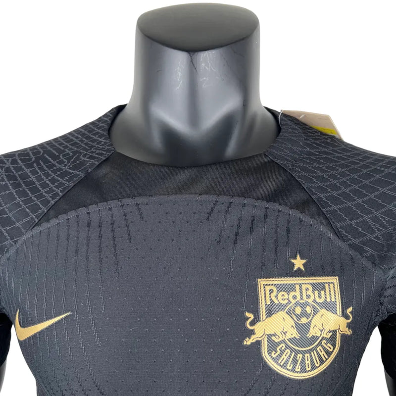 Camisa Red Bull Salzburg Edição Especial 23/24 - Jogador Nike Masculina - Preta com detalhes em dourado