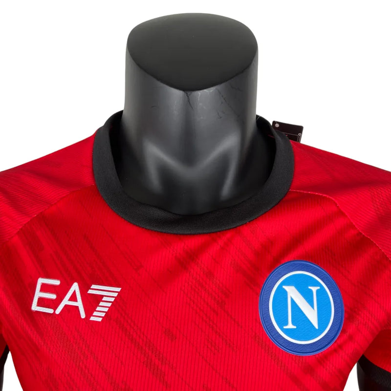 Camisa Napoli Edição especial 23/24 - Jogador EA7 Masculina - Vermelha