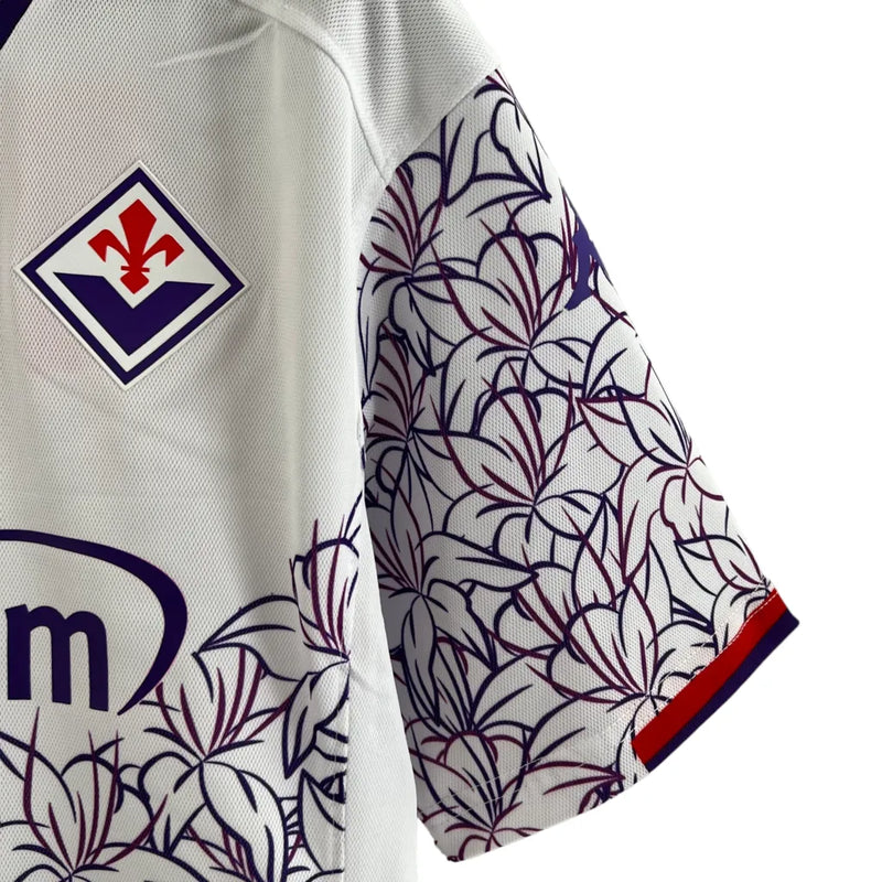 Camisa Fiorentina II 23/24 - Torcedor Kappa Masculina - Branca com detalhes em roxo