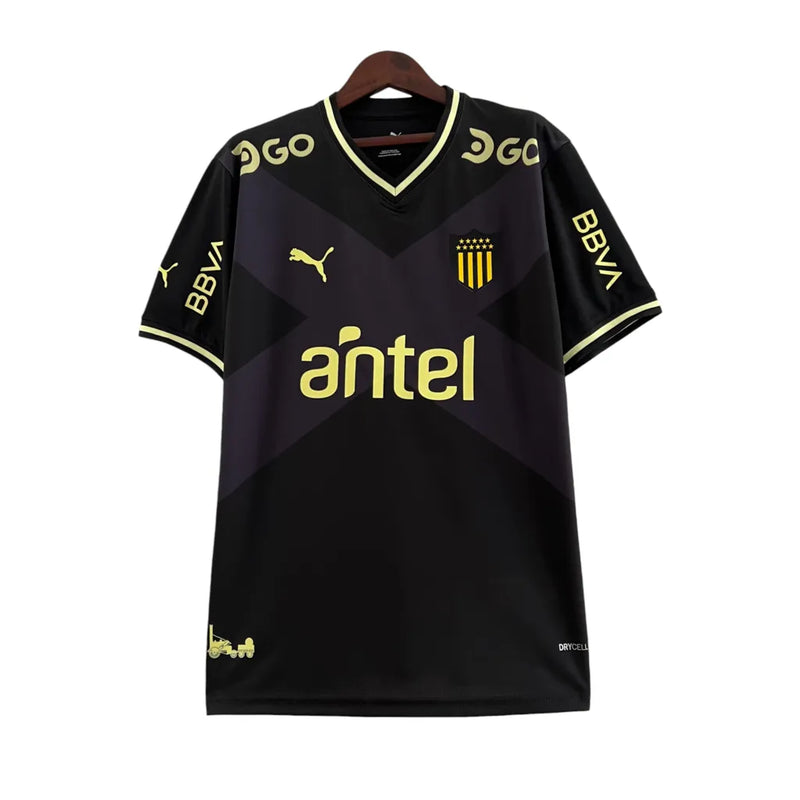 Camisa Club Peñarol Edição Especial 23/24 - Torcedor Puma Masculina - Preta com detalhes em amarelo