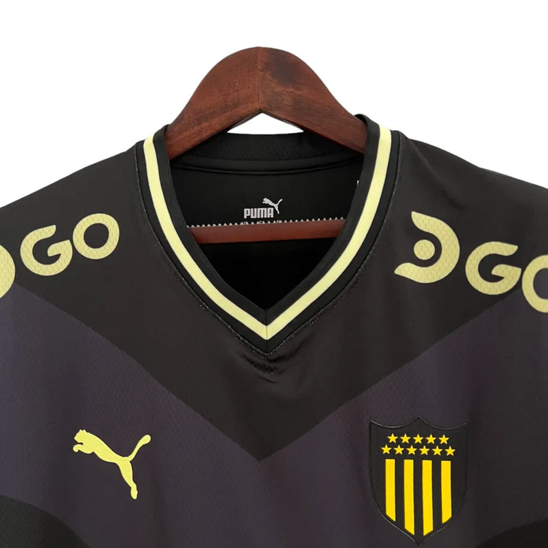 Camisa Club Peñarol Edição Especial 23/24 - Torcedor Puma Masculina - Preta com detalhes em amarelo