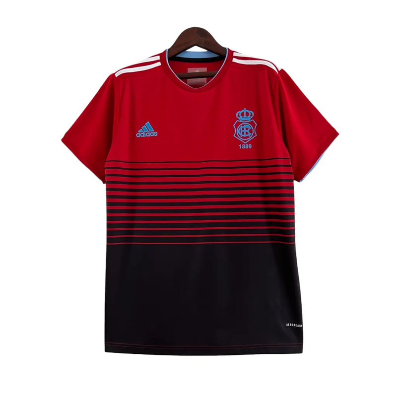 Camisa Huelva II 23/24 - Torcedor Adidas Masculina - Vermelha com detalhes em azul