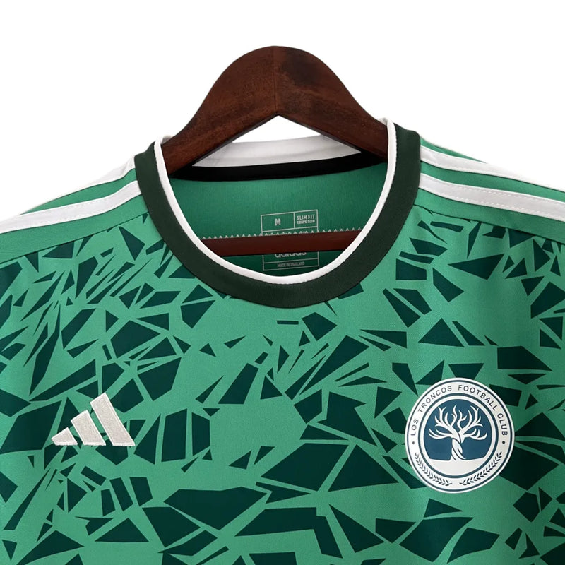 Camisa Los Troncos I 23/24 - Torcedor Adidas Masculina - Verde com detalhes em branco