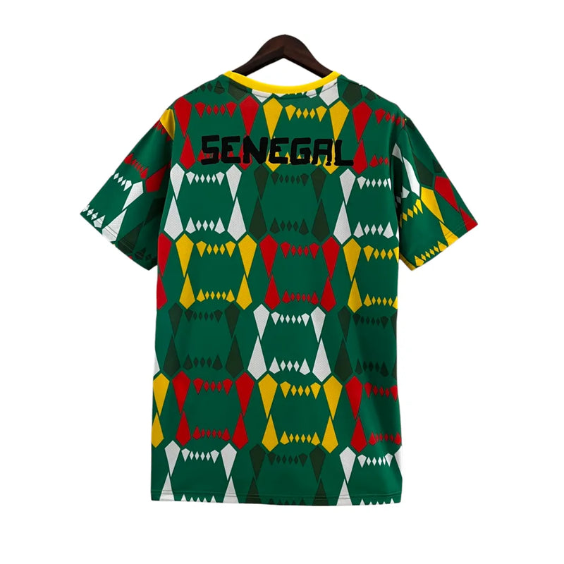 Camisa Seleção do Senegal II 23/24- Torcedor Puma Masculina - Verde com detalhes em branco e vermelho e amarelo