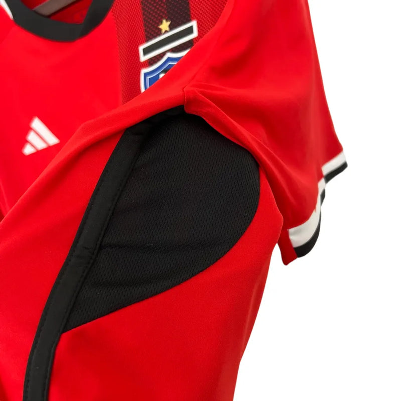 Camisa Colo Colo do Chile II 23/24 - Torcedor Adidas Masculina - Vermelha com detalhes em preto