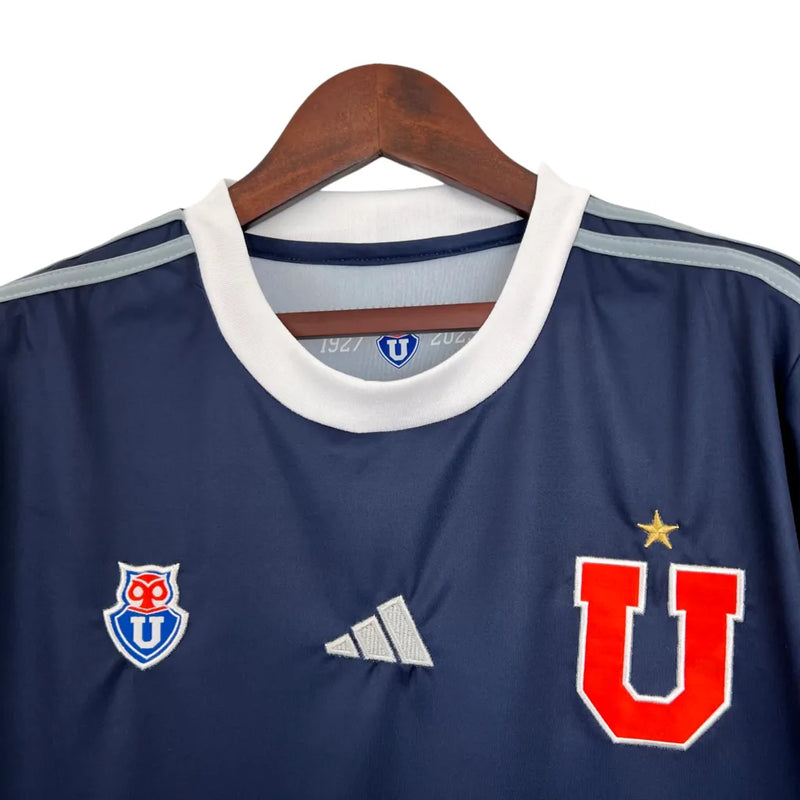 Camisa Universidad do Chile Edição Especial 23/24 - Torcedor Adidas Masculina - Azul com detalhes em branco e vermelho