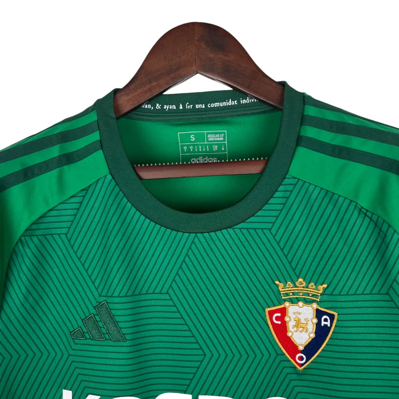 Camisa Osasuna II 23/24 - Torcedor Adidas Masculina - Verde com detalhes em branco