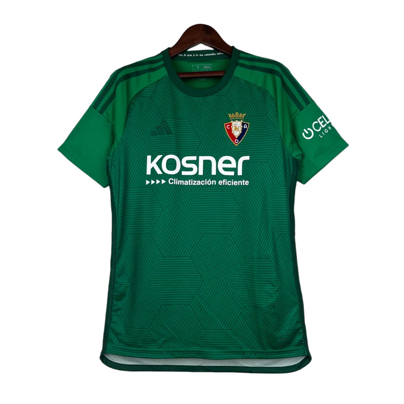 Camisa Osasuna II 23/24 - Torcedor Adidas Masculina - Verde com detalhes em branco