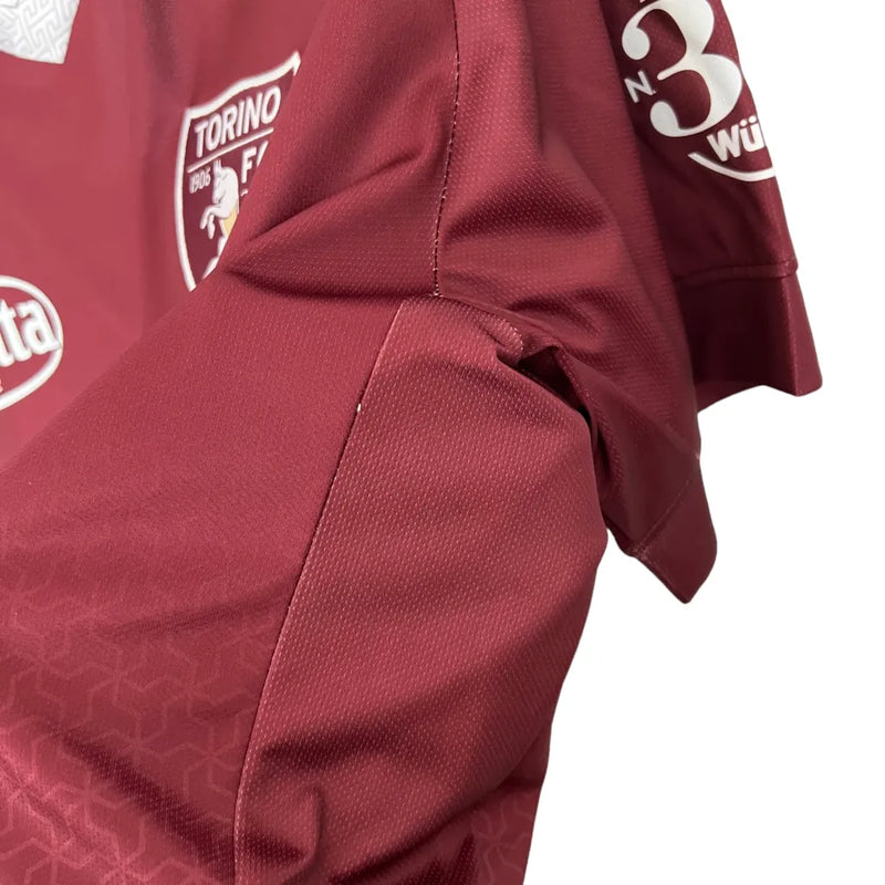 Camisa Torino Edição Especial 23/24 - Torcedor Joma Masculina - Vinho com detalhes em branco