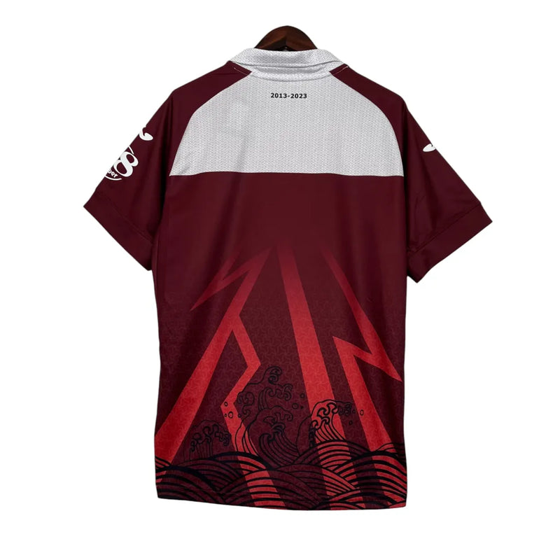 Camisa Torino Edição Especial 23/24 - Torcedor Joma Masculina - Vinho com detalhes em branco