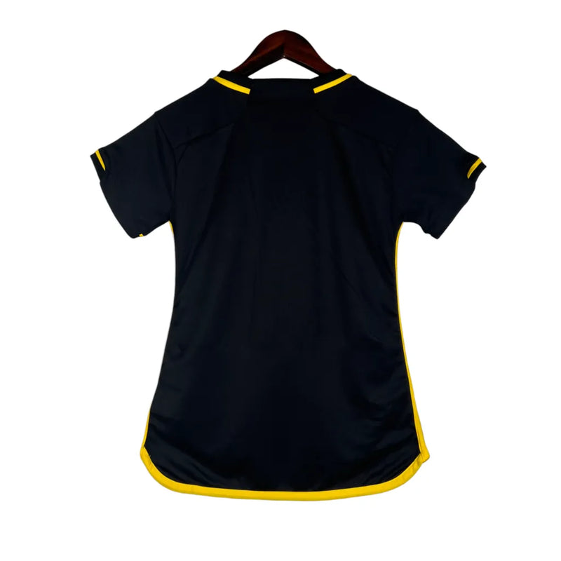 Camisa Atlético Mineiro III 23/24 - Torcedor Adidas Feminina - Preta com detalhes em amarelo