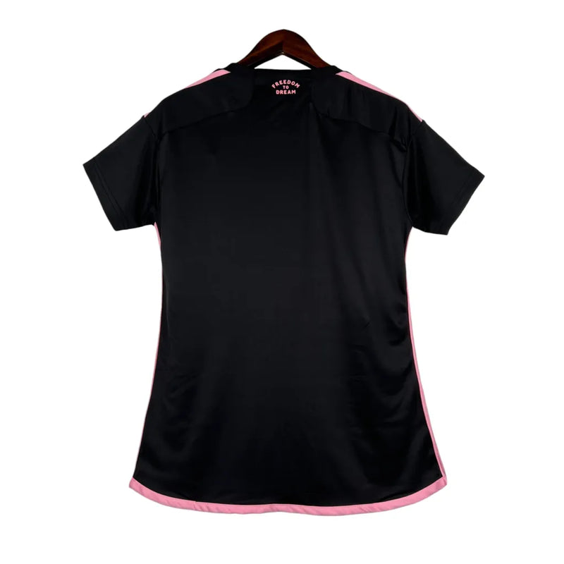 Camisa Inter Miami II 23/24 - Torcedor Adidas Feminina - Preta com detalhes em rosa