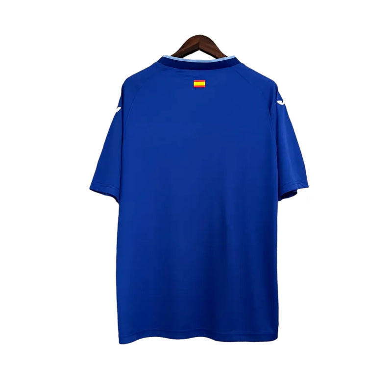 Camisa Getafe I 23/24 - Torcedor Joma Masculina - Azul com detalhes em branco