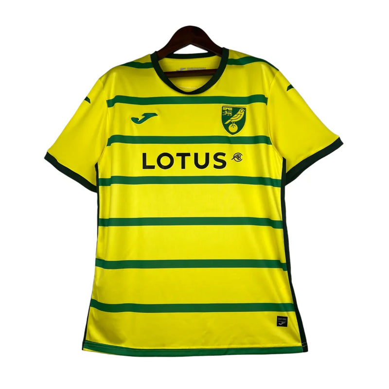 Camisa Norwich I 23/24 - Torcedor Joma Masculina - Amarela com detalhes em verde