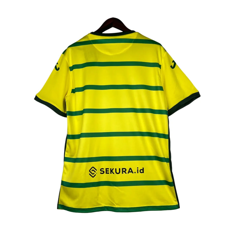 Camisa Norwich I 23/24 - Torcedor Joma Masculina - Amarela com detalhes em verde