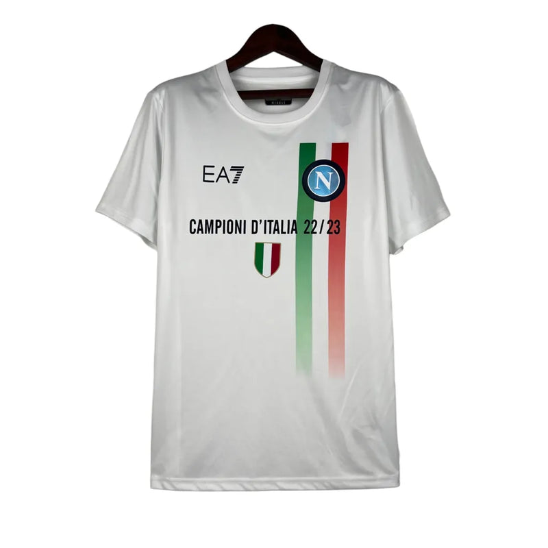 Camisa Napoli Edição especial 23/24 - Torcedor EA7 Masculina - Branca