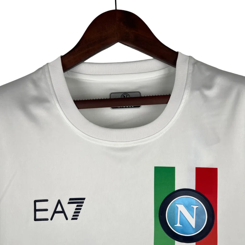 Camisa Napoli Edição especial 23/24 - Torcedor EA7 Masculina - Branca