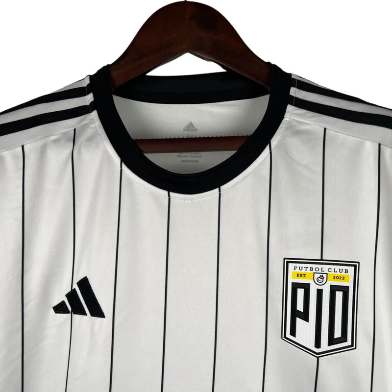 Camisa Pio FC I 23/24 - Torcedor Adidas Masculina - Branca com detalhes em preto e amarelo