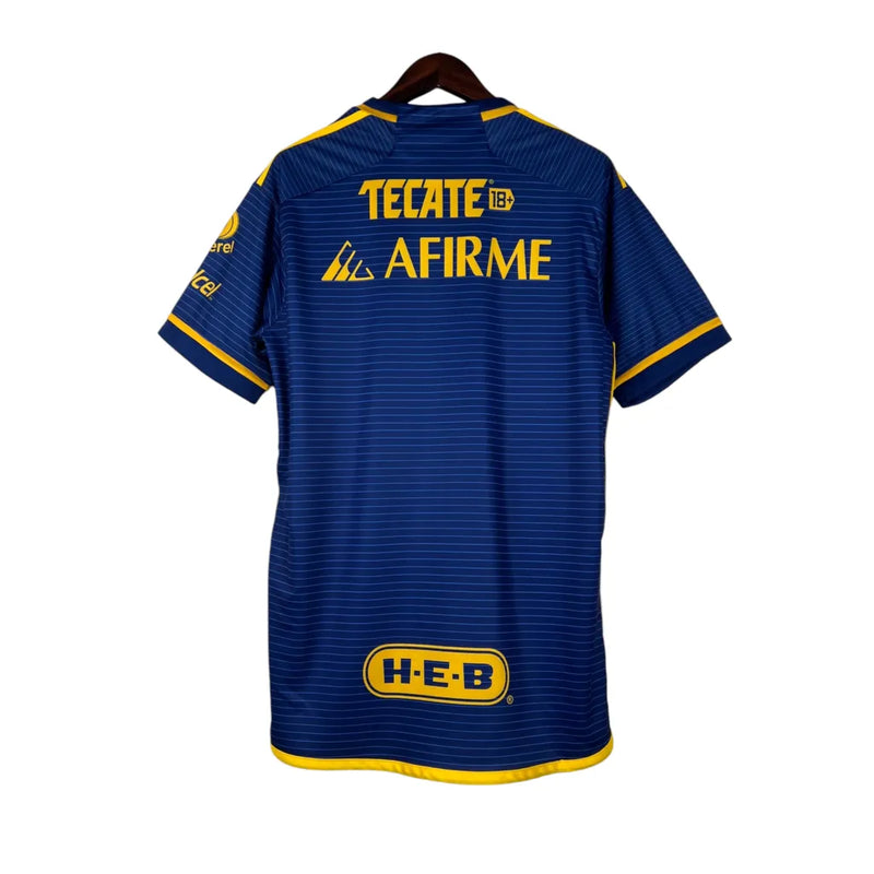 Camisa Tigres do México II 23/24 - Torcedor Adidas Masculina - Azul com detalhes em amarelo