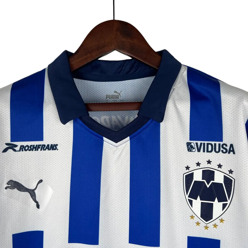 Camisa Monterrey do México I 23/24 - Torcedor Puma Masculina - Azul com detalhes em branco