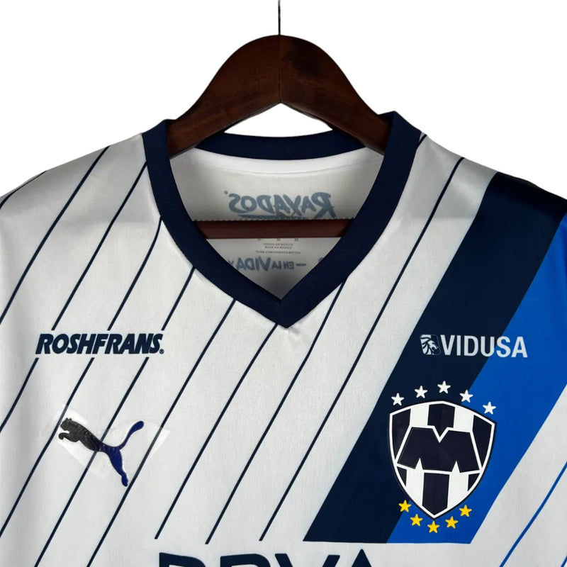 Camisa Monterrey do México II 23/24 - Torcedor Puma Masculina - Branca com detalhes em azul