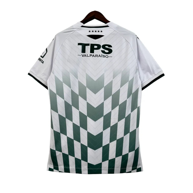 Camisa Santiago Wanderers II 23/24 - Torcedor Macron Masculina - Branca com detalhes em verde e preto