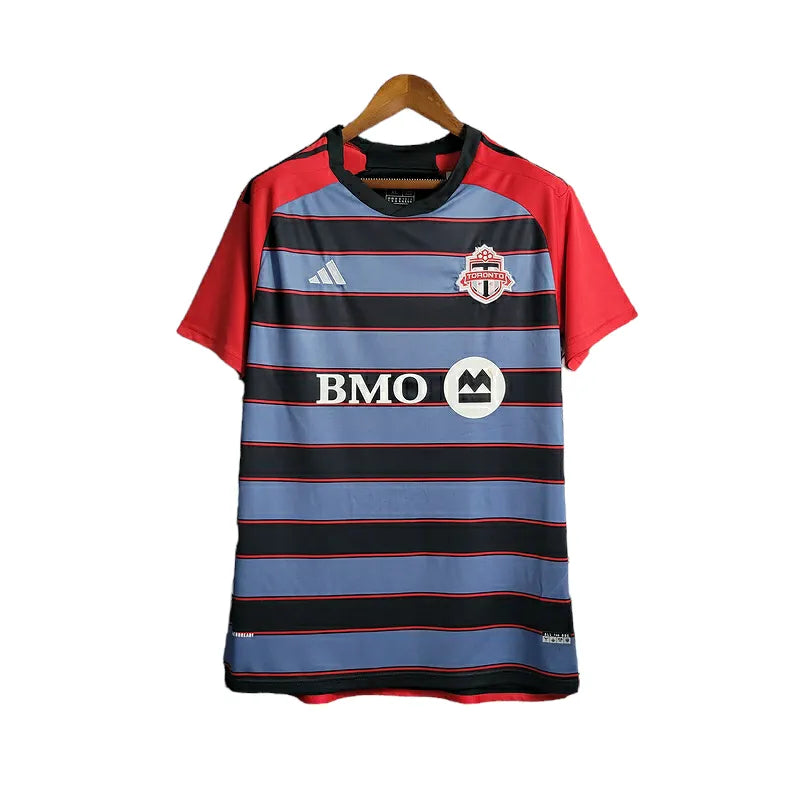 Camisa Toronto FC II 23/24 - Torcedor Adidas Masculina - Preta com detalhes em vermelho e branco