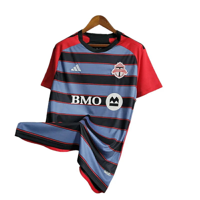 Camisa Toronto FC II 23/24 - Torcedor Adidas Masculina - Preta com detalhes em vermelho e branco