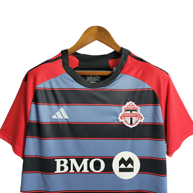 Camisa Toronto FC II 23/24 - Torcedor Adidas Masculina - Preta com detalhes em vermelho e branco