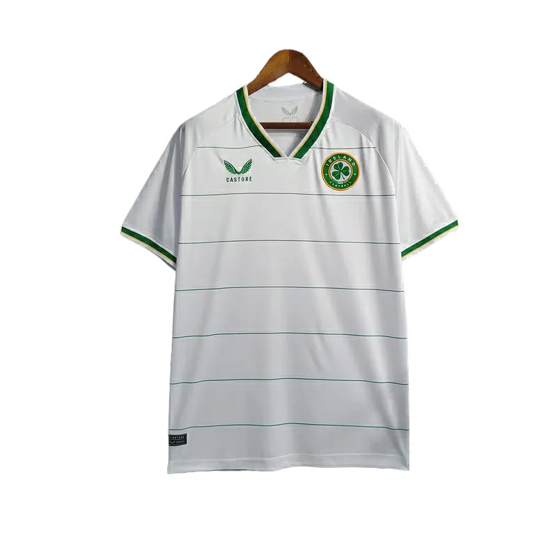 Camisa Seleção Irlanda II 23/24 - Torcedor Castore Masculina - Branca com detalhes em verde e laranja