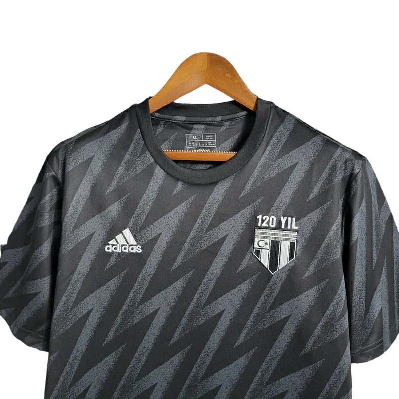 Camisa Besiktas Edição Especial Aniversario 23/24 - Torcedor Adidas Masculina - Preta com detalhes em branco