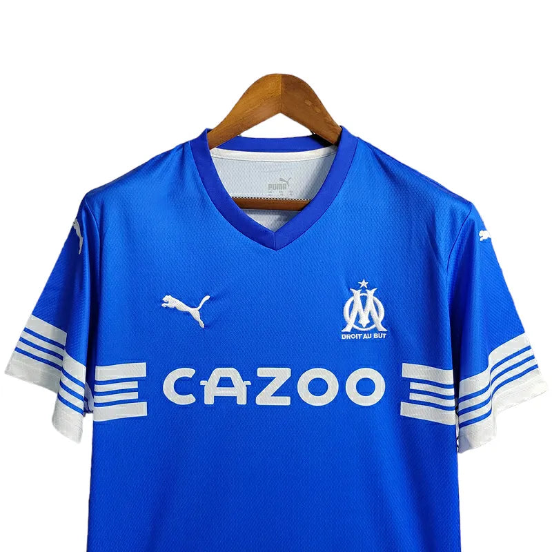 Camisa Olympique Marseille Edição Especial 23/24 - Torcedor Puma Masculina - Azul com detalhes em branco