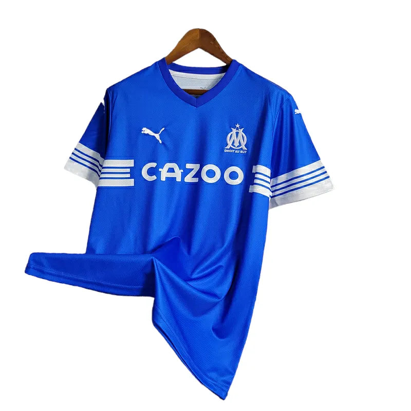 Camisa Olympique Marseille Edição Especial 23/24 - Torcedor Puma Masculina - Azul com detalhes em branco