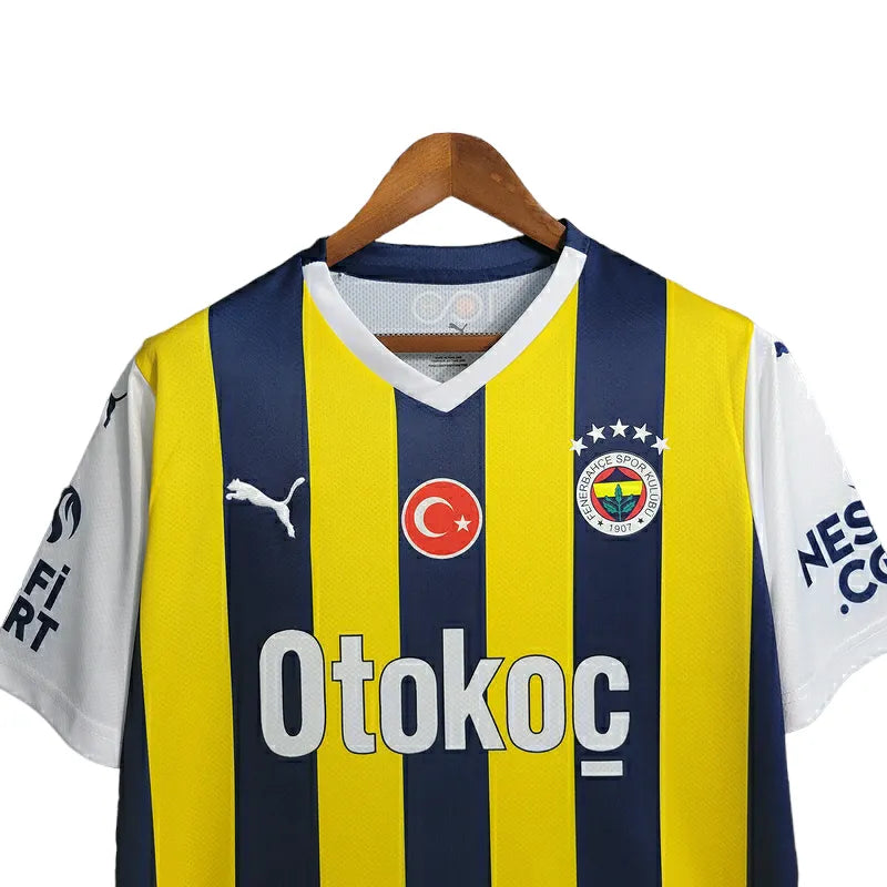 Camisa Fenerbahce II 23/24 - Torcedor Puma Masculina - Amarela com detalhes em azul e branco