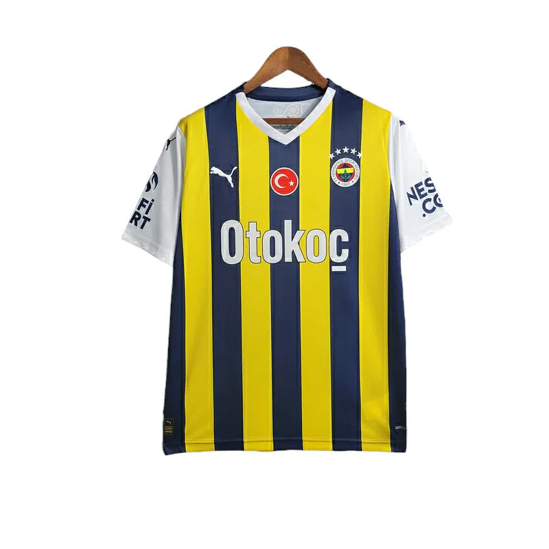 Camisa Fenerbahce II 23/24 - Torcedor Puma Masculina - Amarela com detalhes em azul e branco