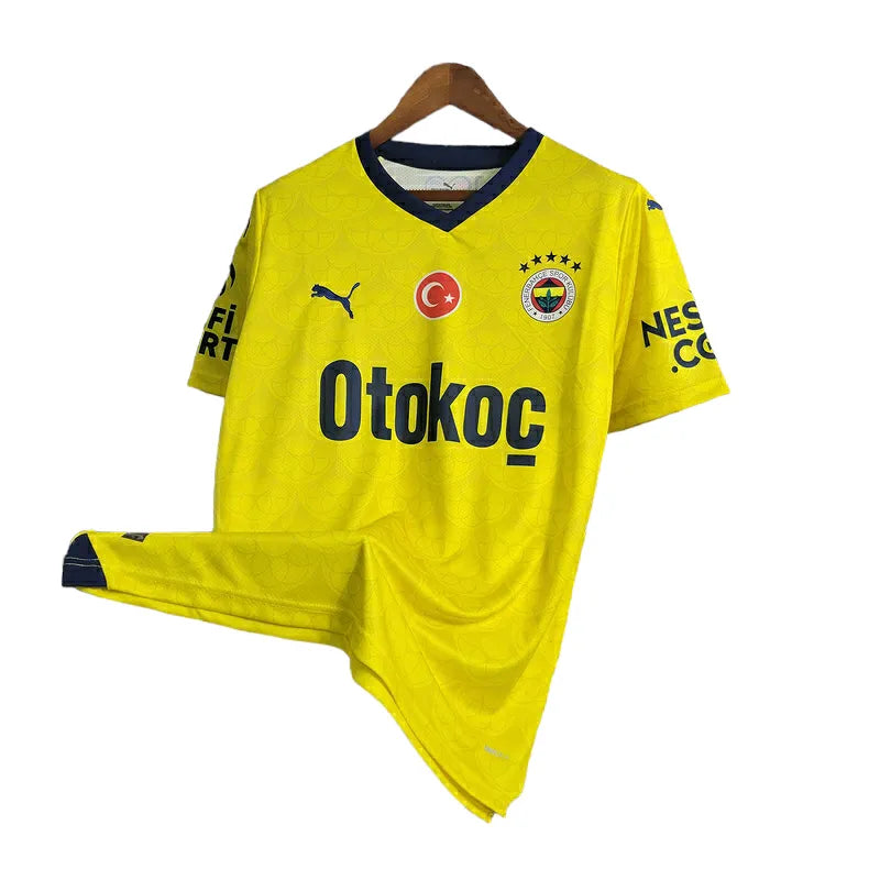 Camisa Fenerbahce II 23/24 - Torcedor Puma Masculina - Amarela com detalhes em azul