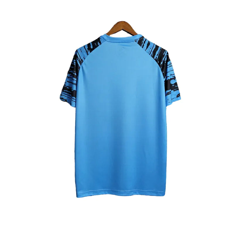 Camisa Al-Nassr Treino 23/24 - Torcedor Dunes Masculina - Azul com detalhes em preto