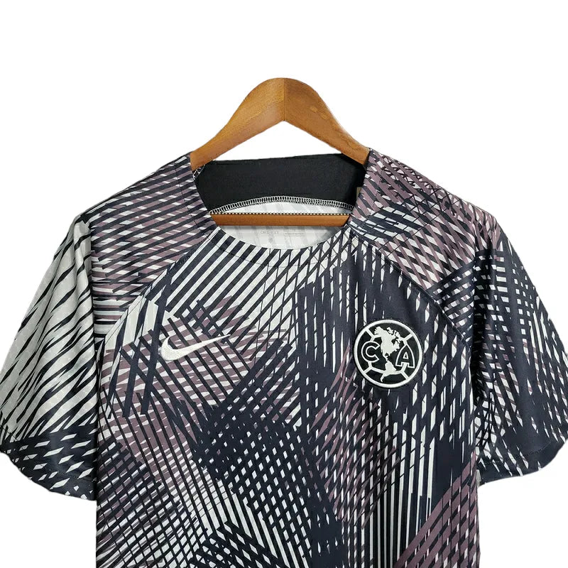 Camisa América do México Treino 23/24 - Torcedor Nike Masculina - Preta com detalhes em vinho e branco