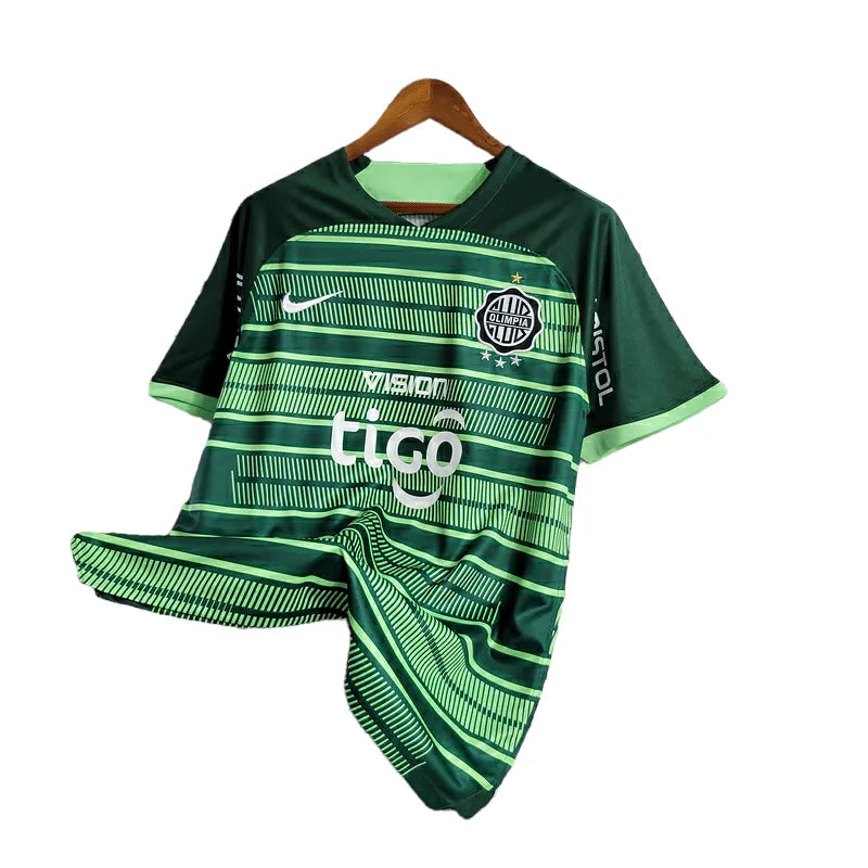 Camisa Olympia II 23/24 - Torcedor Nike Masculina - Verde com detalhes em preto e branco