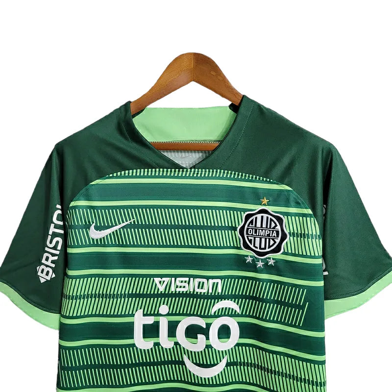 Camisa Olympia II 23/24 - Torcedor Nike Masculina - Verde com detalhes em preto e branco