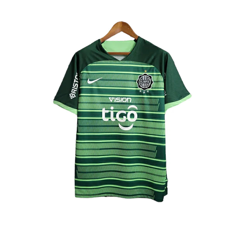 Camisa Olympia II 23/24 - Torcedor Nike Masculina - Verde com detalhes em preto e branco